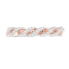 Thumbnail Image 3 of 1/6 CT. T.W. Diamond Cascading Anniversary Band in 10K Rose Gold (1 Line)
