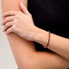 Thumbnail Image 2 of 4.0mm Rhodolite Garnet Tennis Bracelet in Sterling Silver with Rose Rhodium - 7.25"