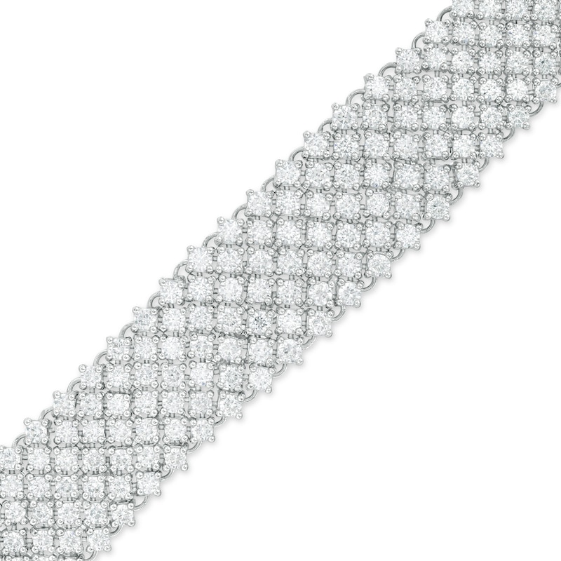 10 CT. T.W. Diamond Multi-Row Bracelet in 10K White Gold