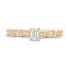 Thumbnail Image 4 of 1/2 CT. T.W. Emerald-Cut Diamond with Marquise Shapes Vintage-Style Engagement Ring in 10K Gold