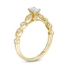 Thumbnail Image 2 of 1/2 CT. T.W. Oval Diamond with Marquise Shapes Vintage-Style Engagement Ring in 10K Gold