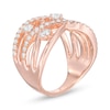 Thumbnail Image 2 of 1 CT. T.W. Diamond Orbit Crossover Ring in 10K Rose Gold