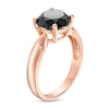 Thumbnail Image 2 of 3 CT. Black Diamond Solitaire Engagement Ring in 10K Rose Gold