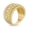 1-1/2 CT. T.W. Diamond Multi-Row Art Deco Ring in 10K Gold