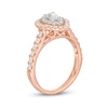 1 CT. T.W. Pear-Shaped Diamond Double Frame Engagement Ring in 14K Rose Gold
