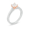 Thumbnail Image 3 of 1-1/5 CT. T.W. Certified Cushion-Cut Diamond Engagement Ring in 14K Two-Tone Gold (I/I1)