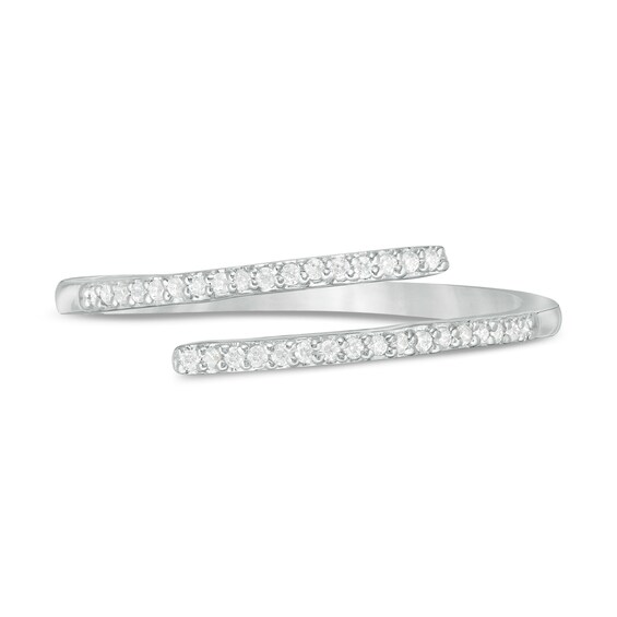 1/10 CT. T.w. Diamond Wrap Ring in Sterling Silver