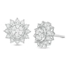 Thumbnail Image 0 of 1/3 CT. T.W. Multi-Diamond Sunflower Stud Earrings in 14K White Gold