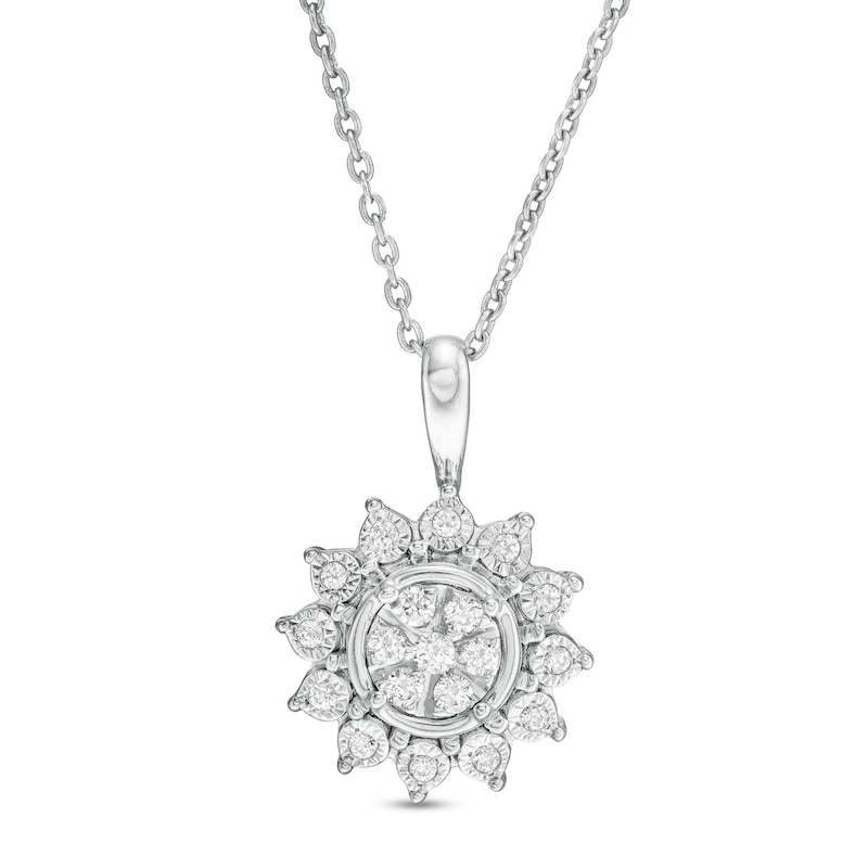 Mountz Collection Diamond Flower Pendant Necklace in 14K Yellow Gold –  Mountz Jewelers