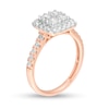 Thumbnail Image 1 of 1 CT. T.W. Multi-Diamond Cushion Frame Engagement Ring in 10K Rose Gold