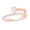Thumbnail Image 1 of 1/2 CT. T.W. Oval Diamond Wrap Ring in 10K Rose Gold