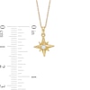 Thumbnail Image 3 of Diamond Accent Solitaire North Star Pendant in 10K Gold