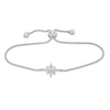 Thumbnail Image 1 of 1/10 CT. T.W. Composite Diamond North Star Bolo Bracelet in Sterling Silver - 9.0"