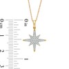 Thumbnail Image 3 of 1/10 CT. T.W. Composite Diamond North Star Pendant in 10K Gold