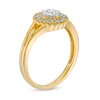 Thumbnail Image 3 of 1/4 CT.T.W. Diamond Scallop Frame Vintage-Style Split Shank Ring in 10K Gold