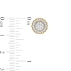 Thumbnail Image 3 of 1/2 CT. T.W. Composite Diamond Scallop Frame Vintage-Style Earrings in 10K Gold