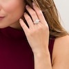 Thumbnail Image 2 of 1/2 CT. T.W. Composite Diamond Tri-Sides Bypass Ring in 10K Two-Tone Gold