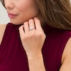 Thumbnail Image 2 of 1/2 CT. T.W Composite Diamond Square Frame Three Stone Ring in 10K White Gold