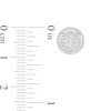 Thumbnail Image 3 of 1/2 CT. T.W. Multi-Diamond Open Frame Tiered Stud Earrings in 10K White Gold
