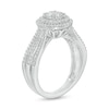 Thumbnail Image 3 of 1/2 CT. T.W. Composite Diamond Double Frame Multi-Row Ring in 10K White Gold