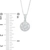 Thumbnail Image 3 of 1/4 CT. T.W. Multi-Diamond Frame Pendant in 10K White Gold