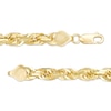 Thumbnail Image 3 of 7.0mm Rope Chain Necklace in 10K Gold - 24"