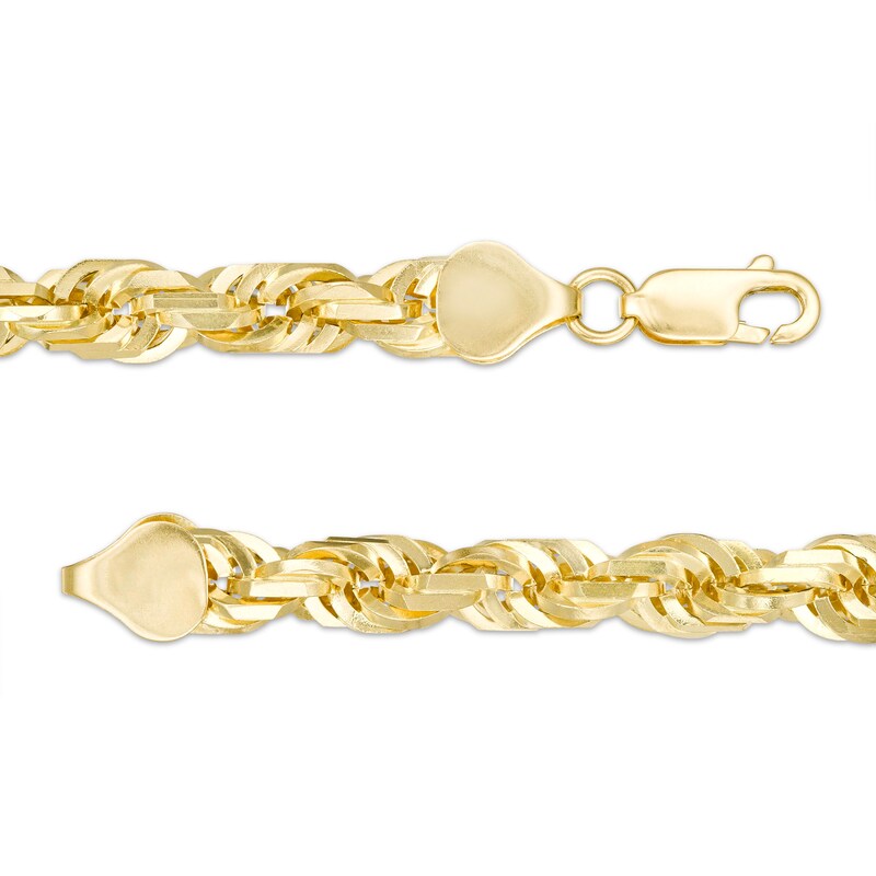 Main Image 3 of 7.0mm Rope Chain Necklace in 10K Gold - 24"