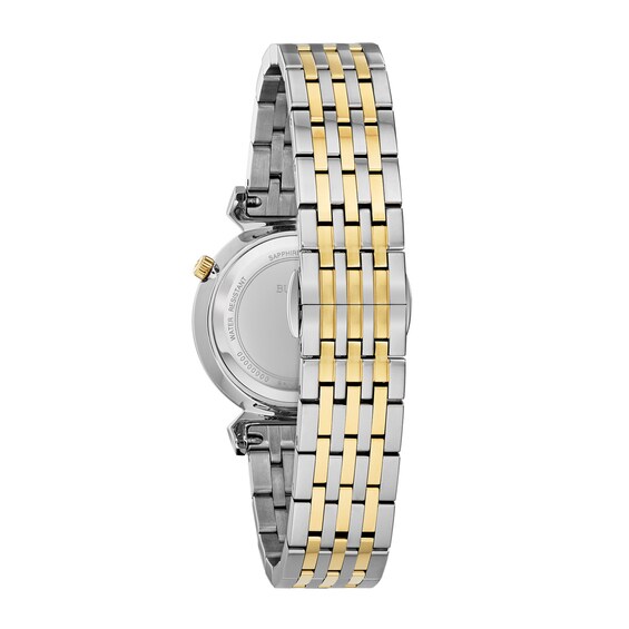Ladies' Bulova Regatta Two-Tone Watch with White Dial (Model: 98L264)