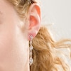 3/8 CT. T.W. Diamond Flame Drop Earrings in Sterling Silver