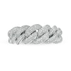 Thumbnail Image 2 of 1/3 CT. T.W. Diamond Chain Link Ring in Sterling Silver