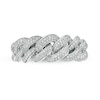 Thumbnail Image 3 of 1/3 CT. T.W. Diamond Chain Link Ring in Sterling Silver