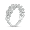 Thumbnail Image 3 of 1/3 CT. T.W. Diamond Chain Link Ring in Sterling Silver