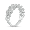 Thumbnail Image 4 of 1/3 CT. T.W. Diamond Chain Link Ring in Sterling Silver
