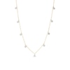 Thumbnail Image 1 of 1/8 CT. T.W. Diamond Dangle Station Necklace in 10K Gold