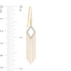 1/8 CT. T.W. Diamond Kite-Shaped Chandelier Drop Earrings in 10K Gold