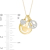 Thumbnail Image 3 of 1/10 CT. T.W. Diamond Peace Sign, Heart, and Smiley Face Charm Pendant in 10K Gold