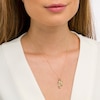 Thumbnail Image 2 of 1/15 CT. T.W. Diamond Wing, Cross, and "Faith" Charm Pendant in 10K Gold