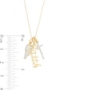 Thumbnail Image 3 of 1/15 CT. T.W. Diamond Wing, Cross, and "Faith" Charm Pendant in 10K Gold