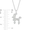 Thumbnail Image 3 of 1/8 CT. T.W. Diamond Poodle Pendant in Sterling Silver