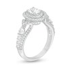 Thumbnail Image 3 of 1-5/8 CT. T.W. Oval Diamond Double Frame Vintag-Style Engagement Ring in 14K White Gold