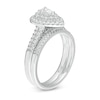 Thumbnail Image 3 of 3/4 CT. T.W. Pear-Shaped Diamond Double Frame Bridal Set in 14K White Gold