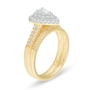Thumbnail Image 3 of 3/4 CT. T.W. Pear-Shaped Diamond Double Frame Bridal Set in 14K Gold