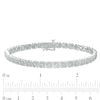 Thumbnail Image 3 of 1/10 CT. T.W. Diamond Vintage-Style Alternating "X" Bracelet in Sterling Silver – 7.25"