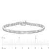 Thumbnail Image 4 of 1/10 CT. T.W. Diamond Chevron Bracelet in Sterling Silver - 7.25"