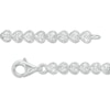 Thumbnail Image 3 of 1/10 CT. T.W. Diamond Sideways Heart Link Vintage-Style Bracelet in Sterling Silver – 7.5"