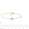 Thumbnail Image 2 of 1/15 CT. T.W. Diamond Hamsa Anklet in 10K Gold - 10"