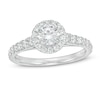 Thumbnail Image 1 of Zales Private Collection 1 CT. T.W. Certified Colorless Diamond Frame Engagement Ring in 14K White Gold (F/I1)