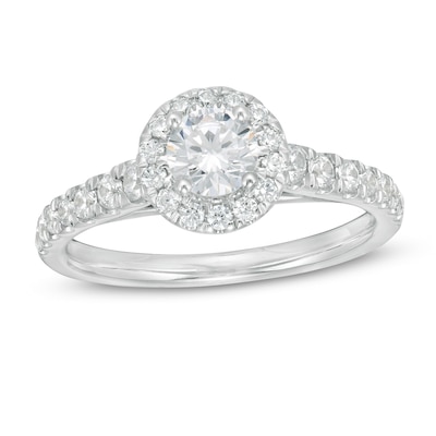 Zales Private Collection 1-1/3 Certified Colorless Oval Diamond ...