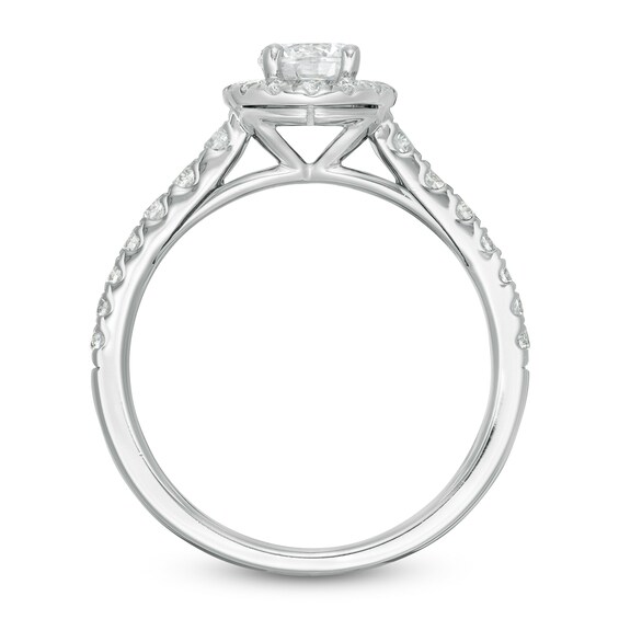 Zales Private Collection 1 CT. T.w. Certified Colorless Diamond Frame Engagement Ring in 14K White Gold (F/I1)