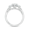 Thumbnail Image 2 of Zales Private Collection 1 CT. T.W. Certified Colorless Diamond Three Stone Engagement Ring in 14K White Gold (F/I1)